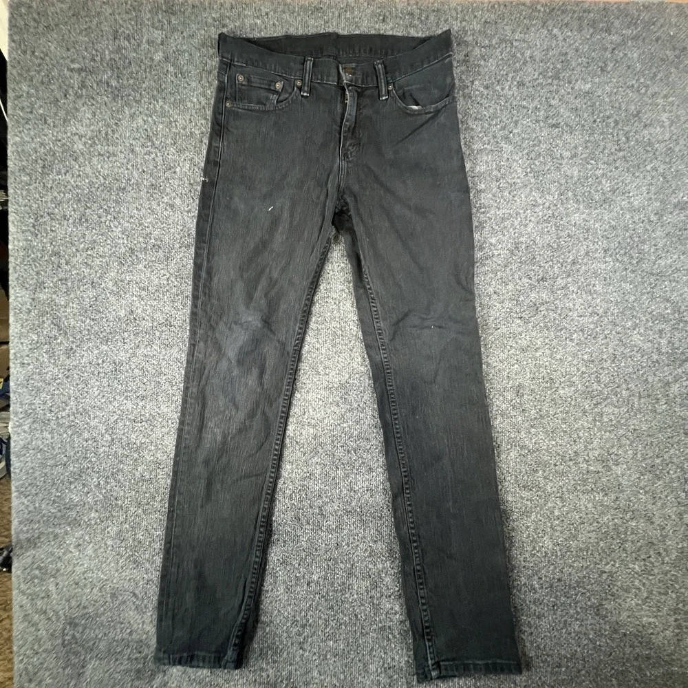 Levi's 511 Slim Fit Jeans Men's‎ W32 L31 Black Stretch Denim Mexico Read